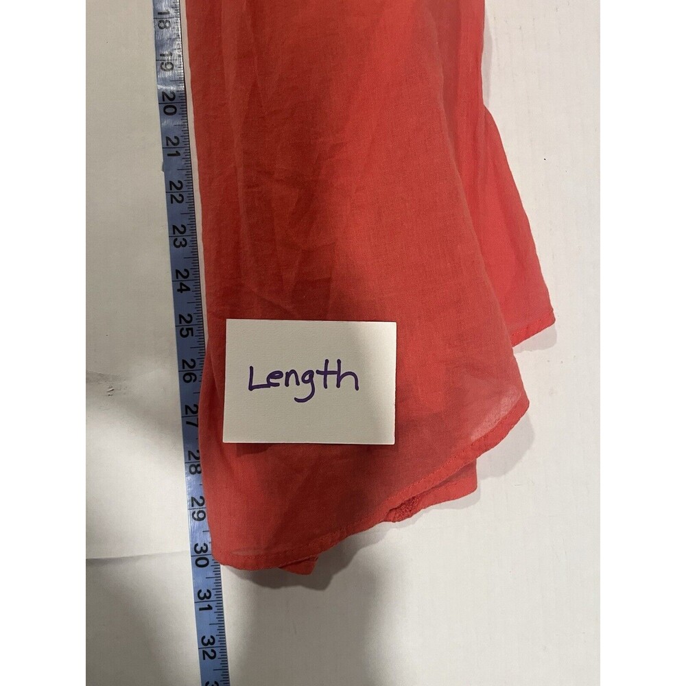 NINE WEST Women L Pink Short Sleeve Top Embroidered Pleated Boho Peasant Hippie - Picture 10 of 11